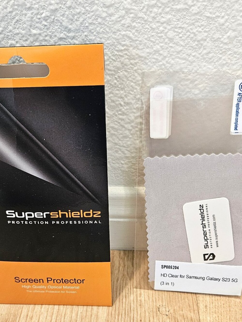 S23 Samsung Galaxy 4x Clear Screen Protector Saver by Supershieldz
